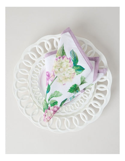 Hydrangeas Napkin Set of 4 40 x 40cm