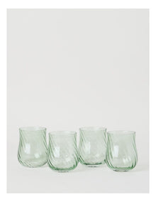 Clara Tumbler Set of 4 Green 320ml