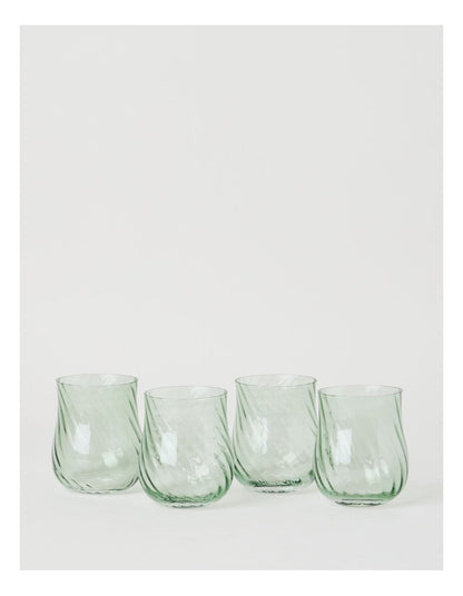 Clara Tumbler Set of 4 Green 320ml