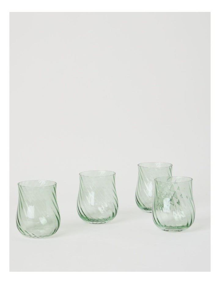 Clara Tumbler Set of 4 Green 320ml
