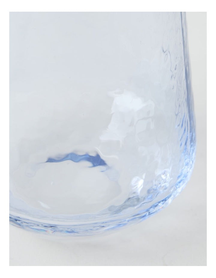 Blue Hammered Tumbler Set of 4 400ml