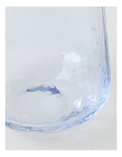 Blue Hammered Tumbler Set of 4 400ml