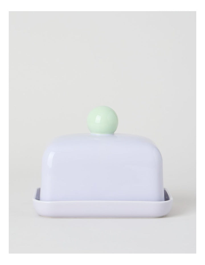 Bubble Butter Dish in Lilac and Mint Green