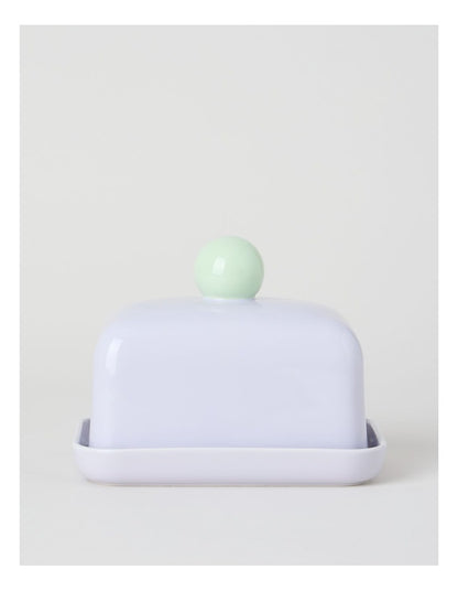Bubble Butter Dish in Lilac and Mint Green