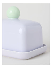 Bubble Butter Dish in Lilac and Mint Green