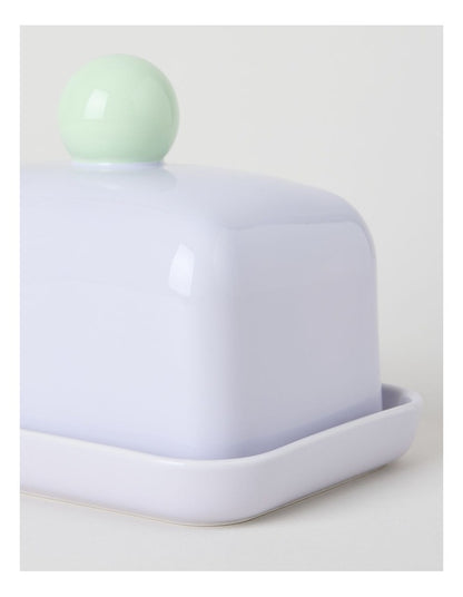 Bubble Butter Dish in Lilac and Mint Green