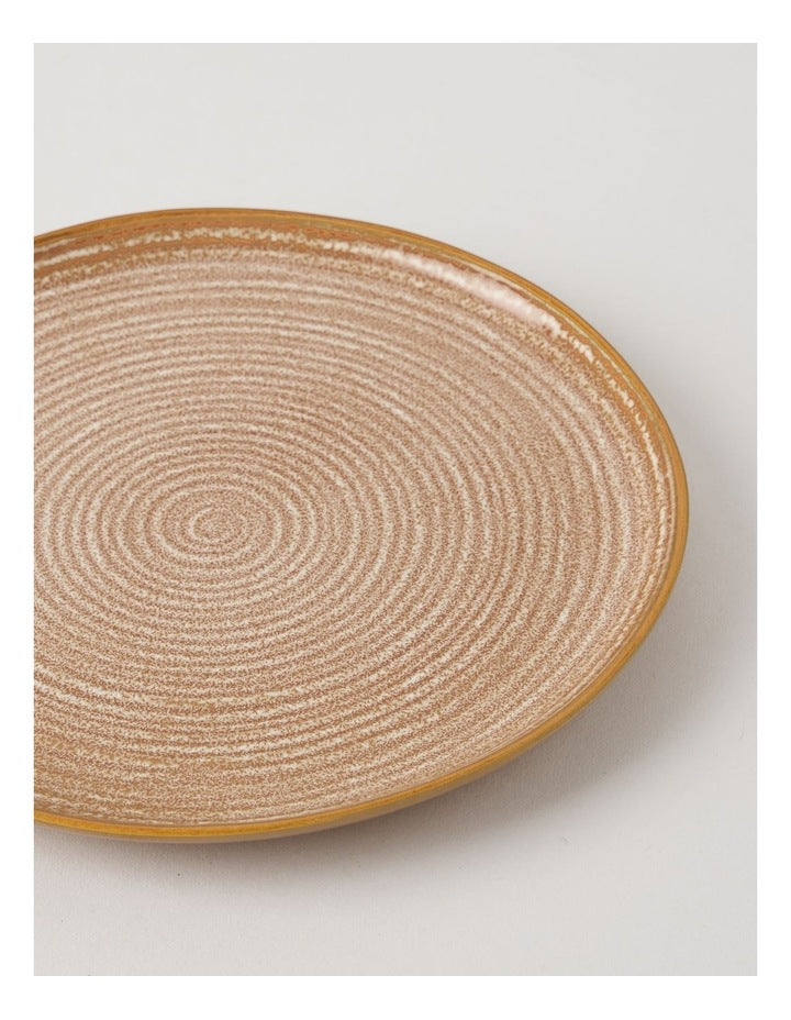 Desert Flower Side Plate in Rust