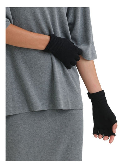 Jaylah Fingerless Gloves in Black