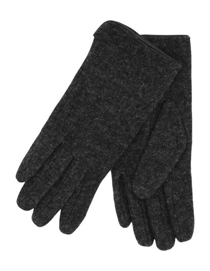 Valentina Wool Blend Gloves in Grey