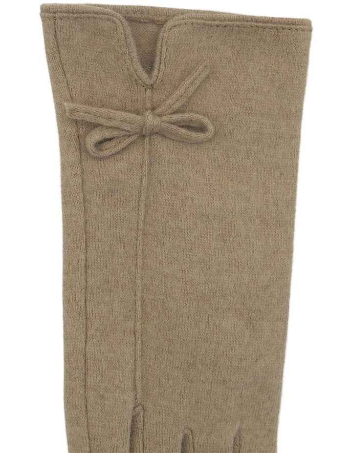 Angelica Wool Blend Gloves in Sandy Beige
