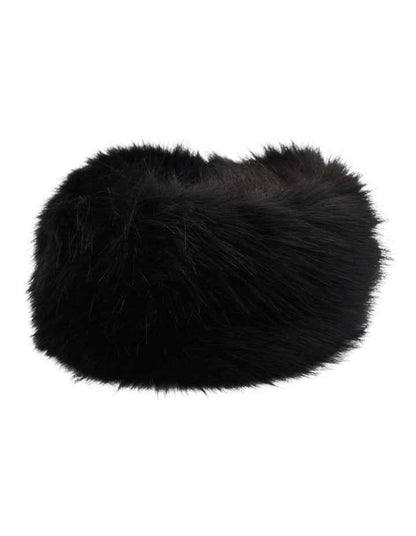 Elaina Faux Fur Cossack Hat in Black
