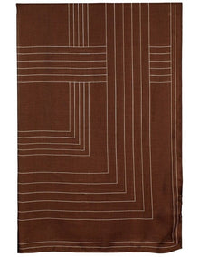 Maze Light-Weight Scarf in Brown
