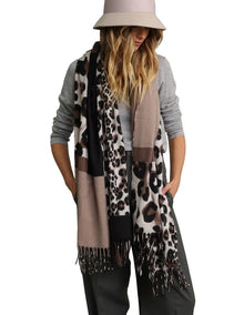 Mariah Scarf in Brown Taupe