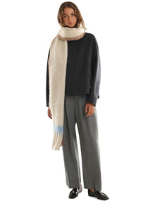 Mya Chunky Scarf in White Cream