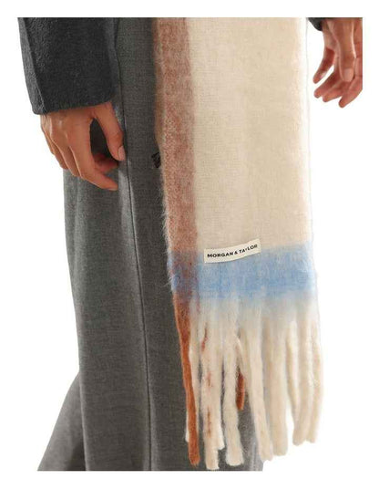 Mya Chunky Scarf in White Cream