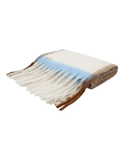 Mya Chunky Scarf in White Cream