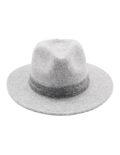 Mary Soft Wool Fedora Hat in Grey
