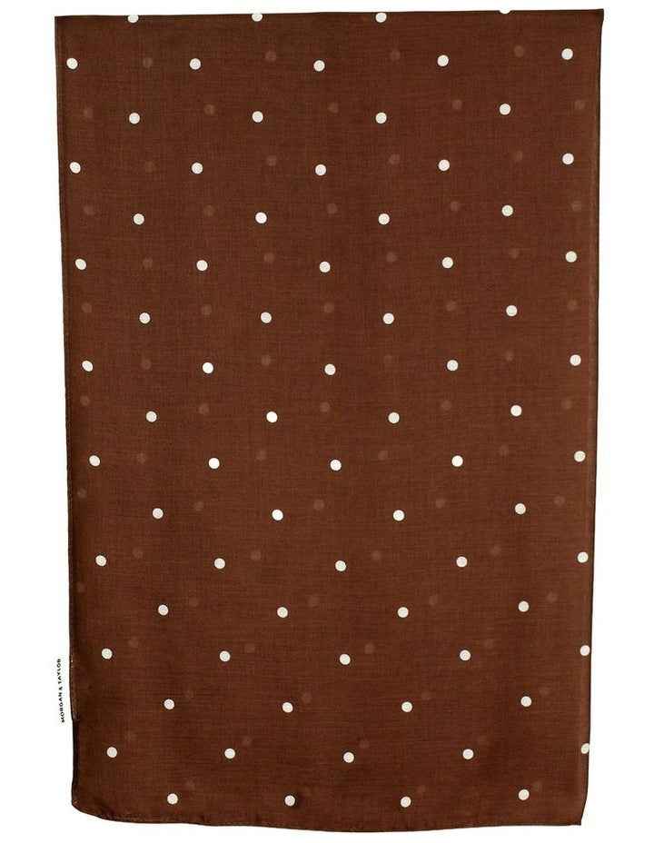 June Light-Weight Scarf in Brown