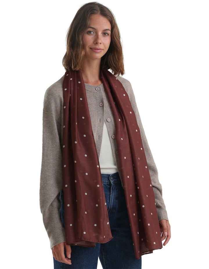 June Light-Weight Scarf in Brown