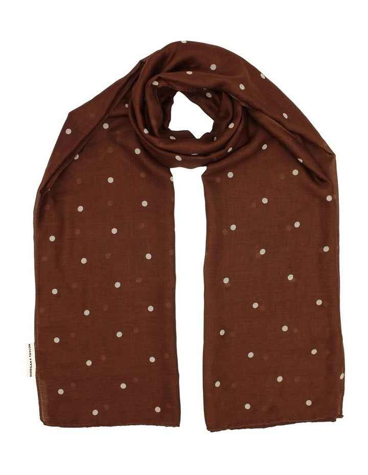 June Light-Weight Scarf in Brown