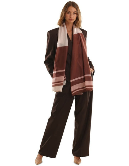 Eleanor Light-Weight Scarf in Brown