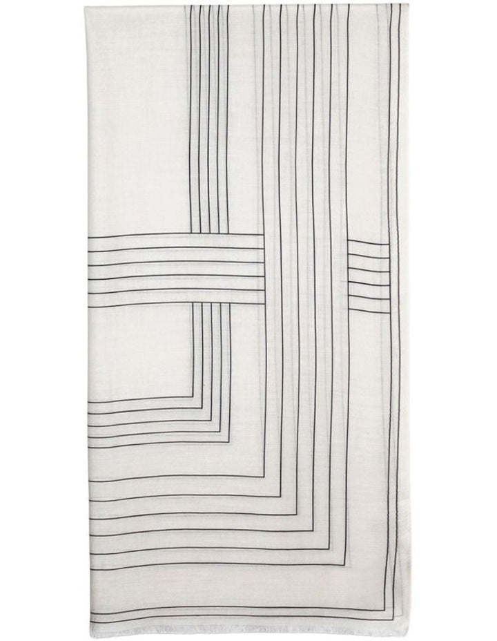 Maze Light-Weight Scarf in Beige