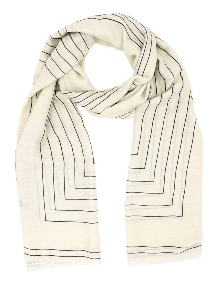 Maze Light-Weight Scarf in Beige