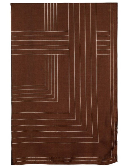Maze Light-Weight Scarf in Burgundy Red