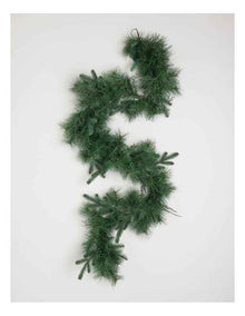 Harvest Prelit Garland in Green: 180cm