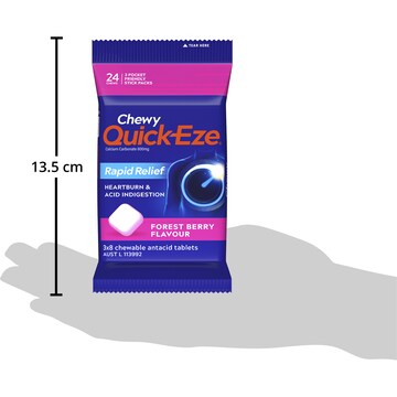 Quick-Eze Antacids Forest Berry 24 pack