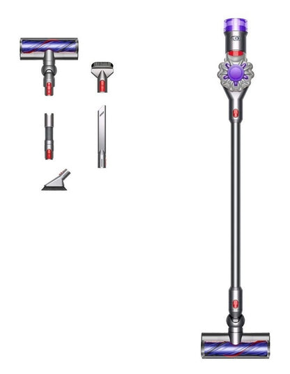 V8 Advanced + Car Cleaning Kit Cordless Vacuum in Silver