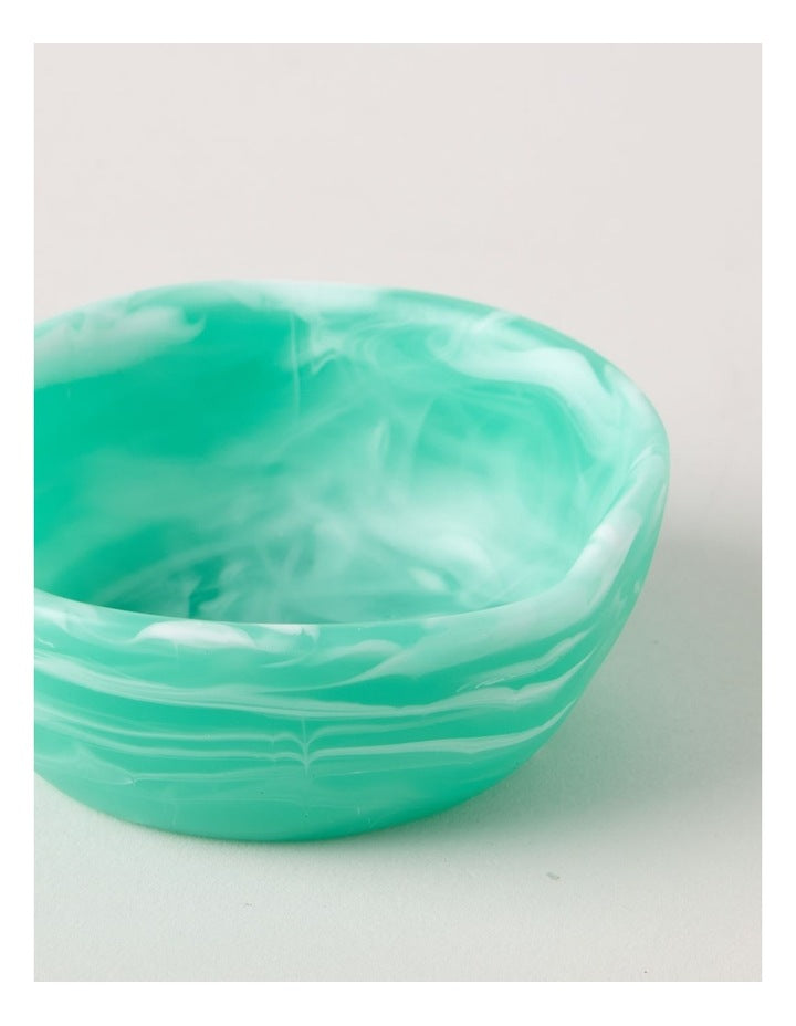 Pastel Brights Irregular Small Condiment Bow 8cm in Teal