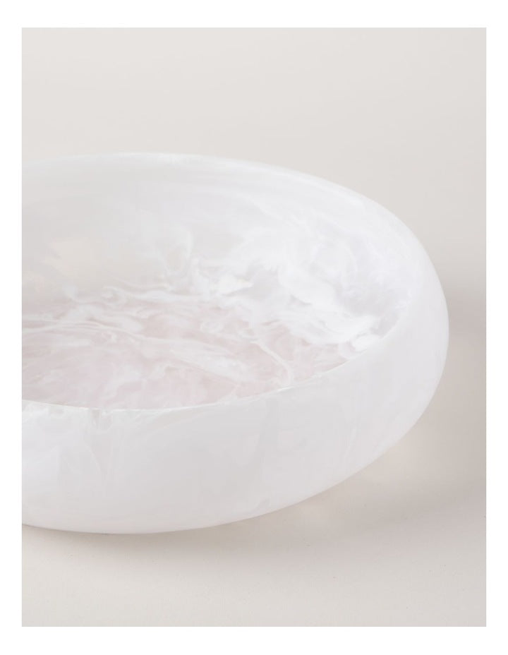 Pastel Brights Round Deep Salad Bowl 29cm in White