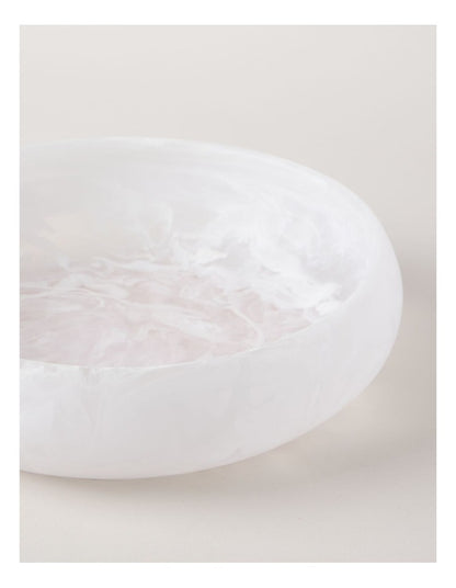 Pastel Brights Round Deep Salad Bowl 29cm in White