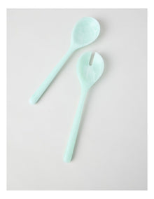 Pastel Brights Salad Server Set of 2 in Light Blue