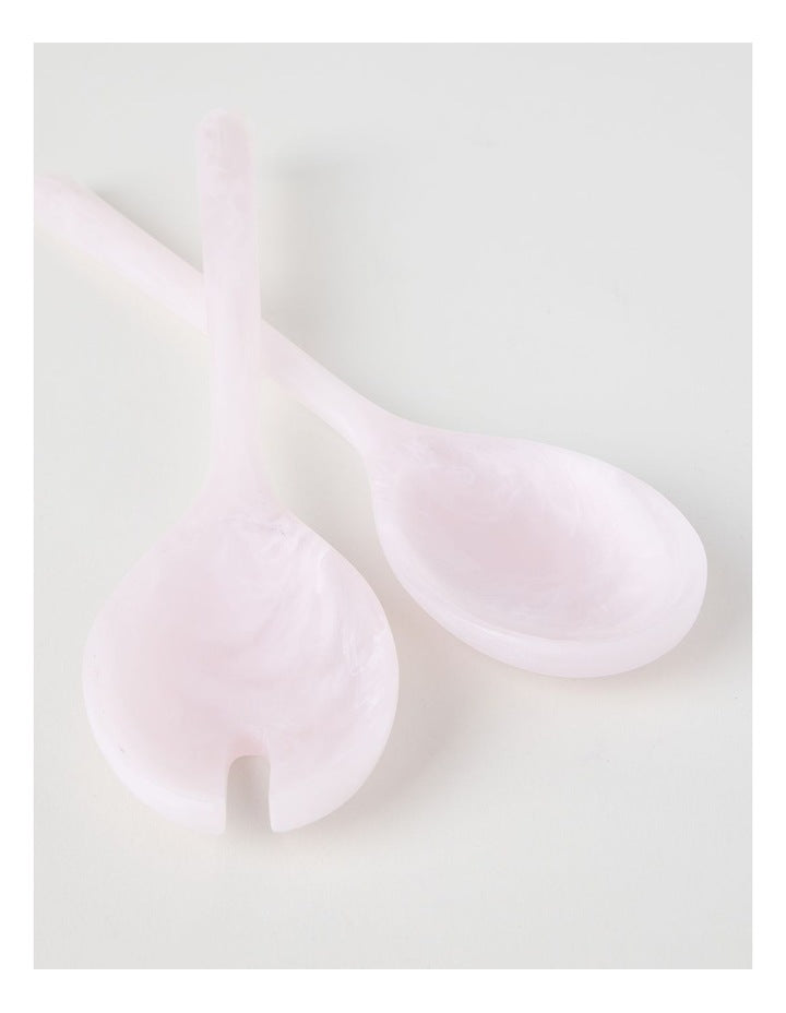 Pastel Brights Salad Server Set of 2 in Pink