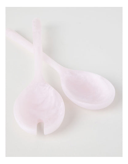 Pastel Brights Salad Server Set of 2 in Pink