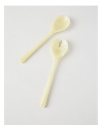 Pastel Brights Salad Server Set of 2 in Yellow