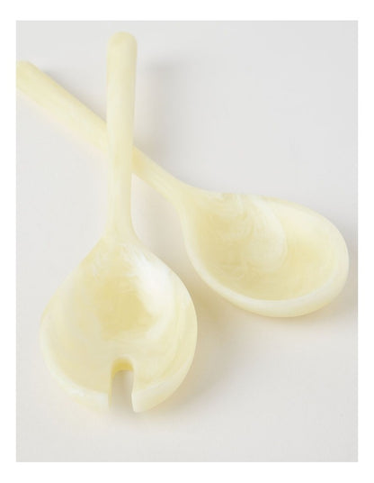 Pastel Brights Salad Server Set of 2 in Yellow