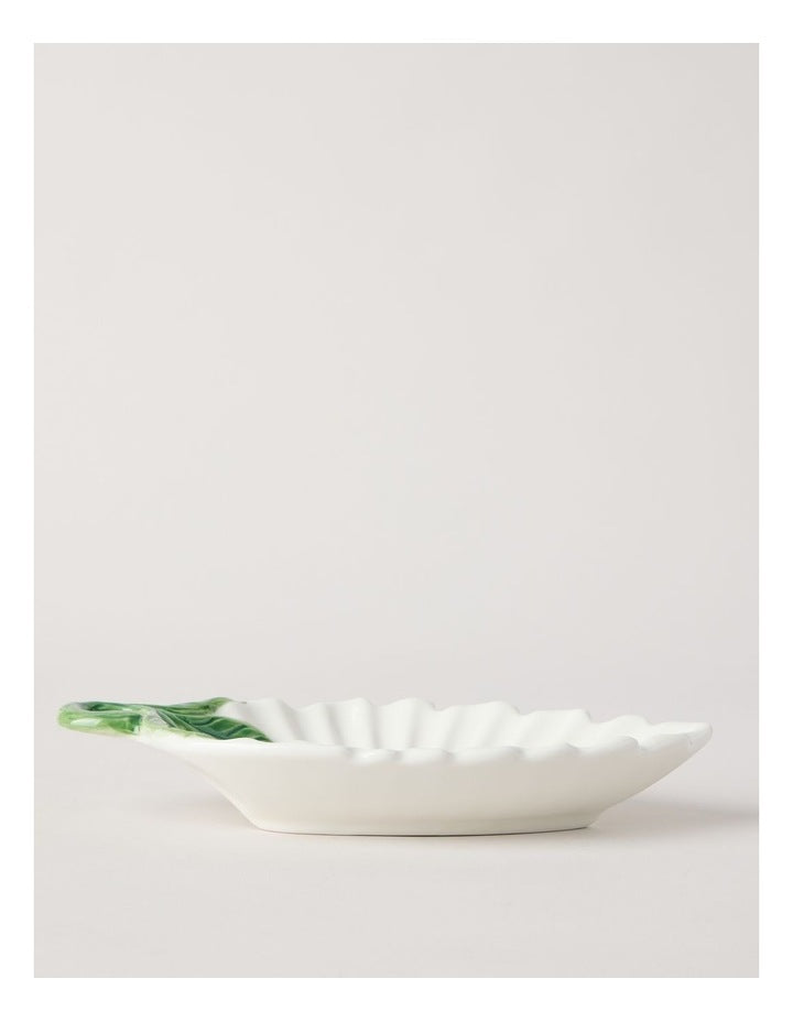 Ribbed Lemons Leaf Dish 34cm