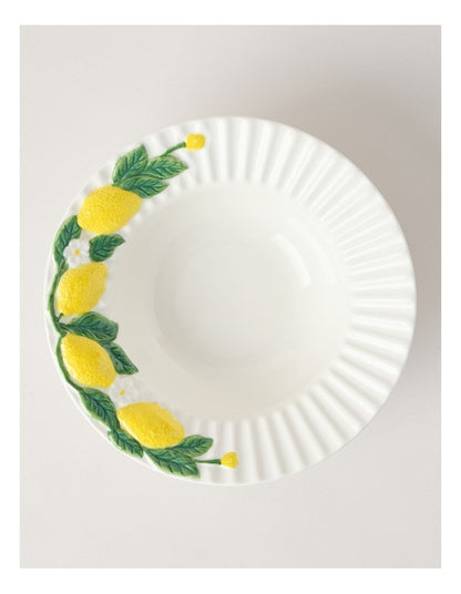 Ribbed Lemons Large Bowl 25.5cm