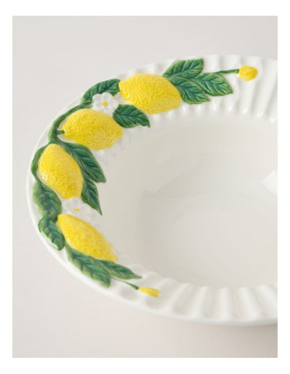 Ribbed Lemons Large Bowl 25.5cm