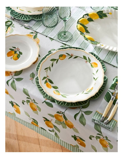 Ribbed Lemons Oval Platter 40.8cm