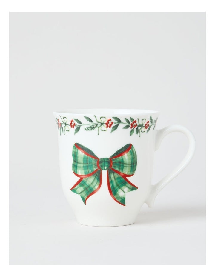 Heirloom Traditional Christmas Scalloped Mug Set of 2 380ml