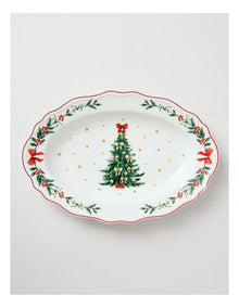 Heirloom Scalloped Oval Platter 35cm