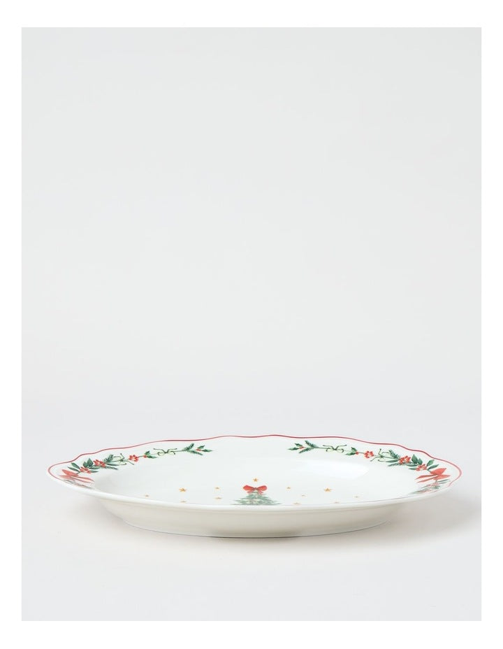 Heirloom Scalloped Oval Platter 35cm