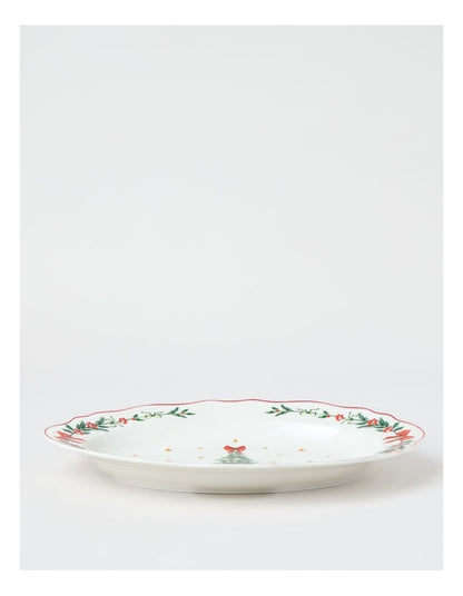 Heirloom Scalloped Oval Platter 35cm