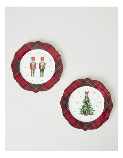 Heirloom Christmas Tartan Side Plate Set of 2 21cm