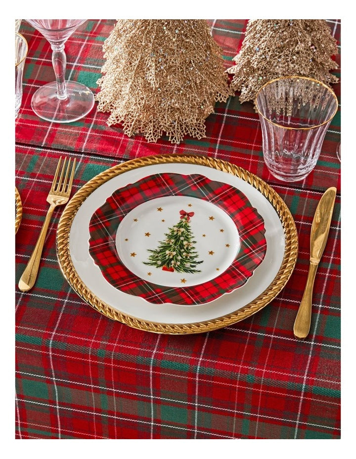 Heirloom Christmas Tartan Side Plate Set of 2 21cm