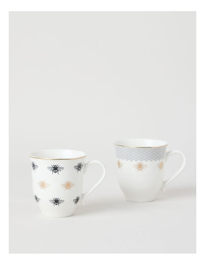 Honey Bee Mug Set of 2